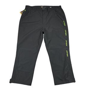 Ariat Rebar Stormshell Rain Pants Mens 2XL Black Waterproof Breathable - NEW